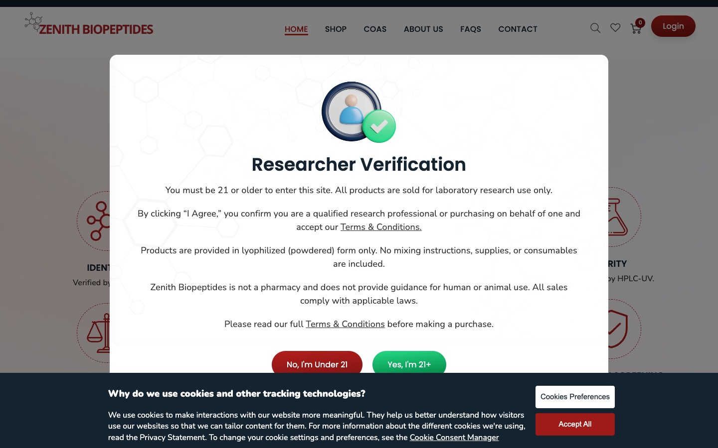 The current homepage